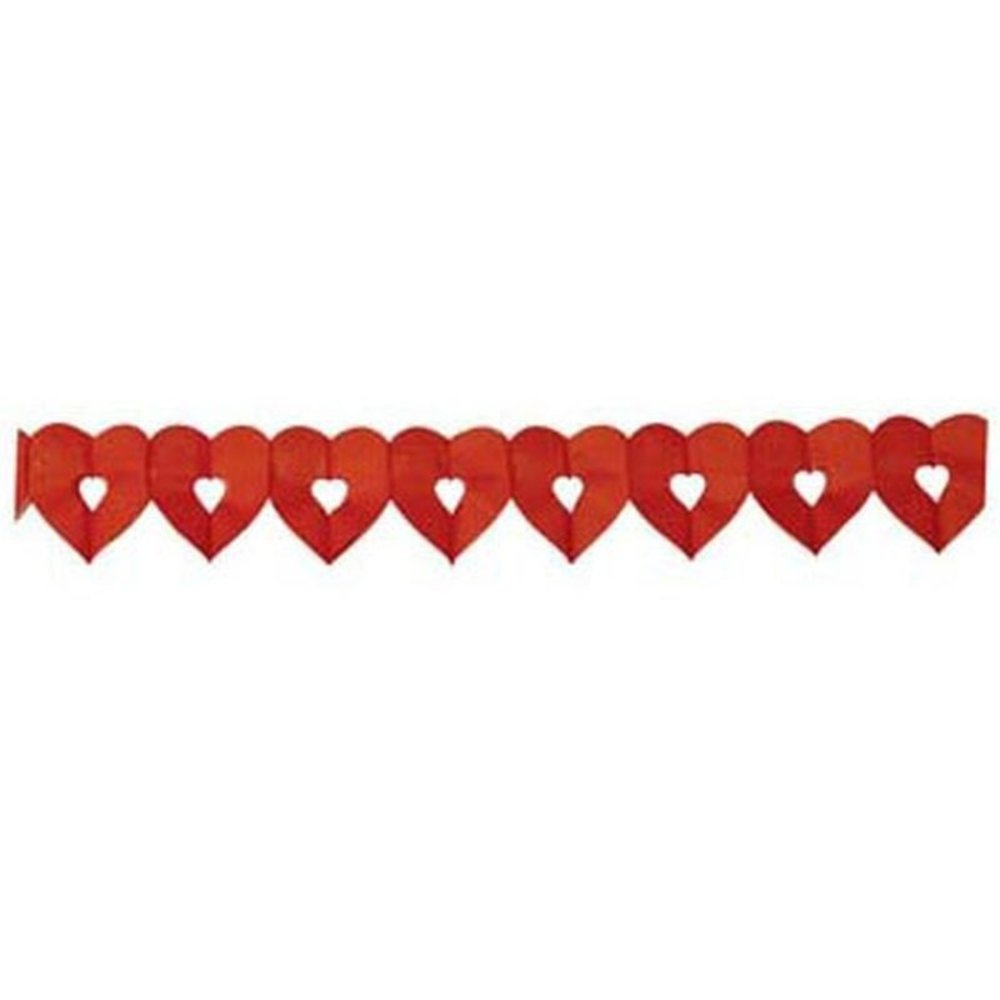 Garland heart small open red