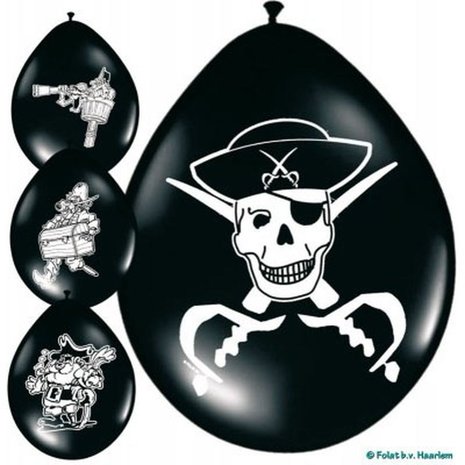 Folat Ballons pirates 30 cm | 8 pièces