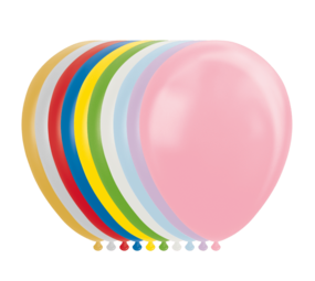 Ballons métallisés de couleurs assorties | 10 pièces