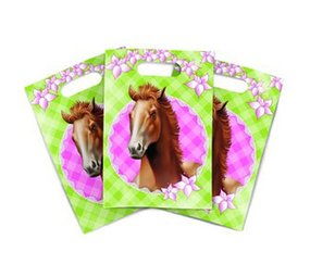 Uitdeelzakjes Pink Pony Paarden | 6 stuks Uitdeelzakjes Pink Pony Paarden | 6 stuks