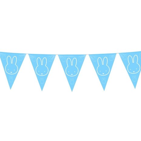 Haza - Witbaard Miffy birth boy bunting