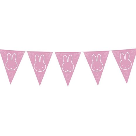 Haza - Witbaard Miffy birth girl bunting