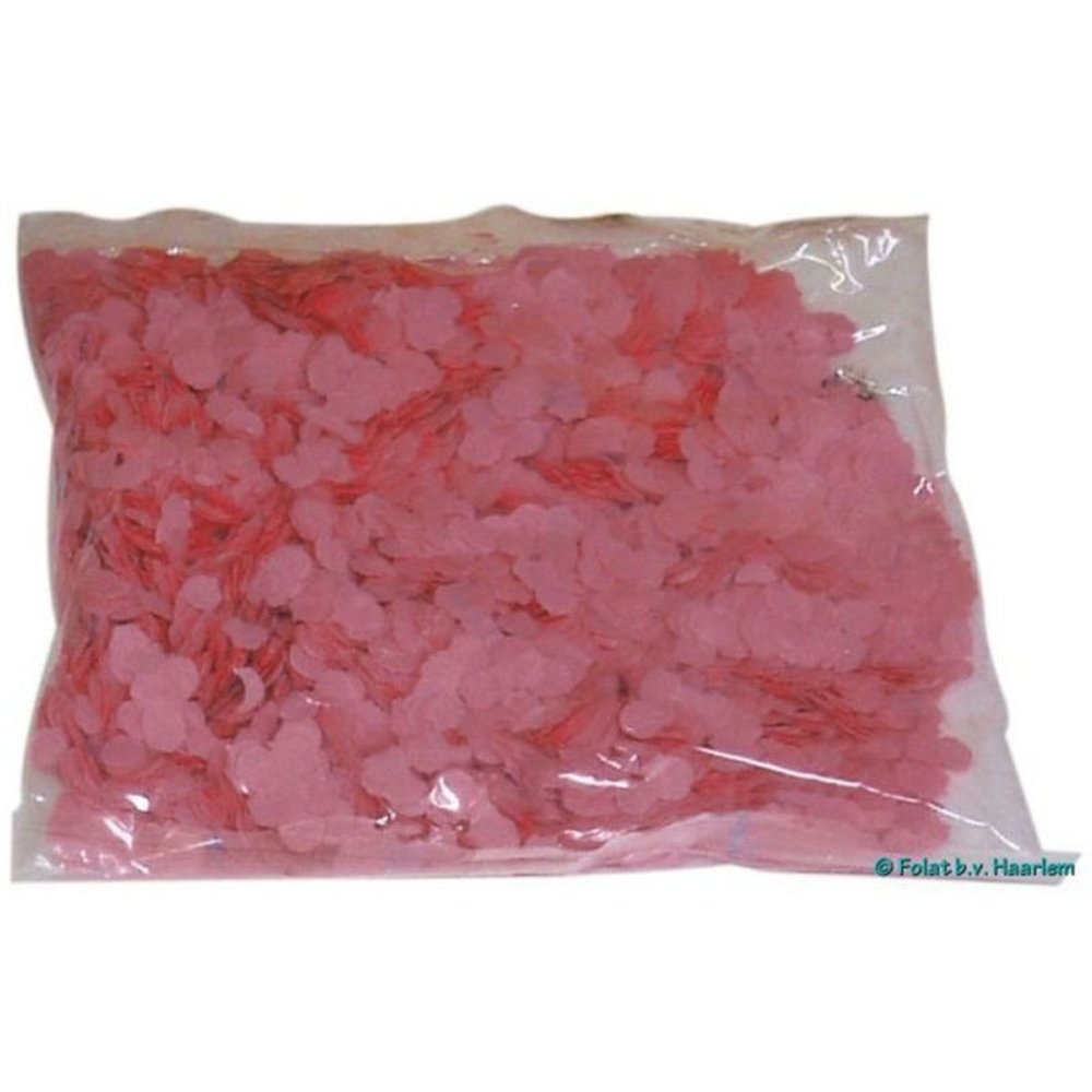 Folat Papier rose clair à confettis 100 g
