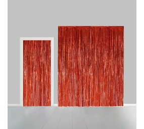 WeFiesta Orange Foil Door Curtain 100x240cm | per piece