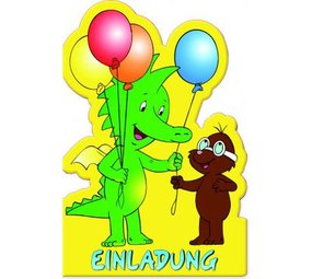 Folat Uitnodiging Tabaluga Duits 8 stuks Folat Uitnodiging Tabaluga Duits 8 stuks
