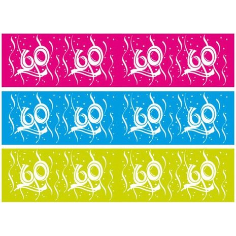 Folat Afzetlint 60 jaar blauw Folat Afzetlint 60 jaar blauw