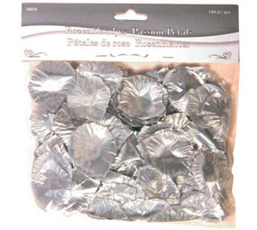 WeFiesta Luxury silver rose petals | 144 pieces