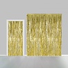 WeFiesta Rideau de porte doré à la feuille 100 x 240 cm | à l'unité WeFiesta Rideau de porte doré à la feuille 100 x 240 cm | à l'unité