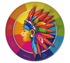 Assiette indienne 23 cm | 8 pièces