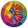 Assiette indienne 23 cm | 8 pièces