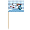 Folat Brochettes de cigogne pour la naissance d'un garçon (50 pièces) Folat Brochettes de cigogne pour la naissance d'un garçon (50 pièces)