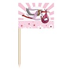 Stork baby girl birth picks 50 pieces Stork baby girl birth picks 50 pieces