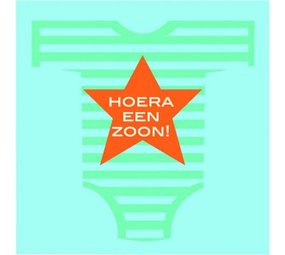 Servetten Hoera een zoon 33x33cm | 20 stuks