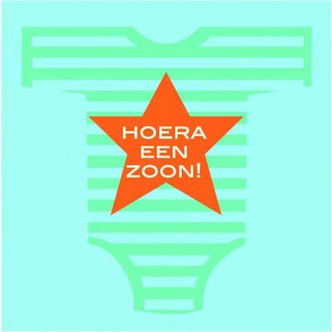 Serviettes Hourra pour un fils 33x33cm | 20 pièces