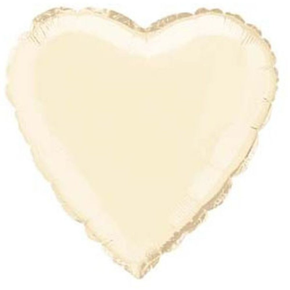 WeFiesta Heart-shaped helium balloon ivory | 45cm WeFiesta Heart-shaped helium balloon ivory | 45cm