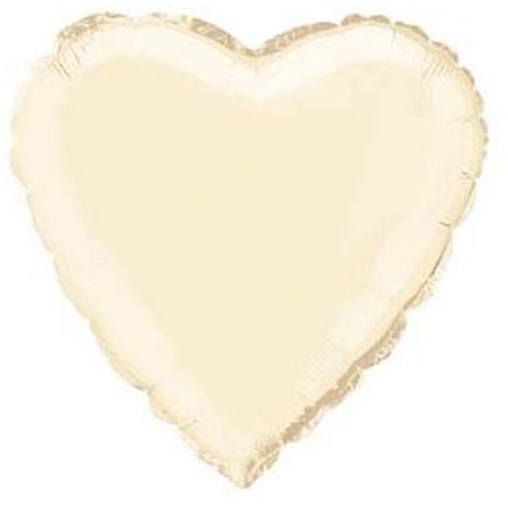 WeFiesta Heart-shaped helium balloon ivory | 45cm WeFiesta Heart-shaped helium balloon ivory | 45cm