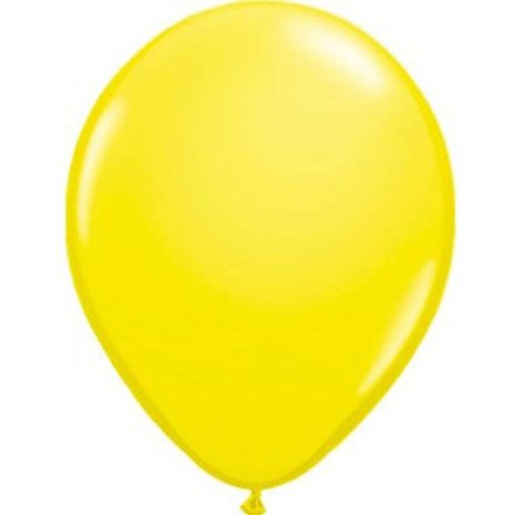 Gelbe Metallic-Luftballons, 30 cm | 100 Stück