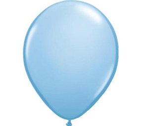 Ballons métallisés bleu clair 30 cm | 100 pièces