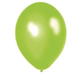 WeFiesta Lime Green Metallic Balloons 30cm | 10 or 100 pieces