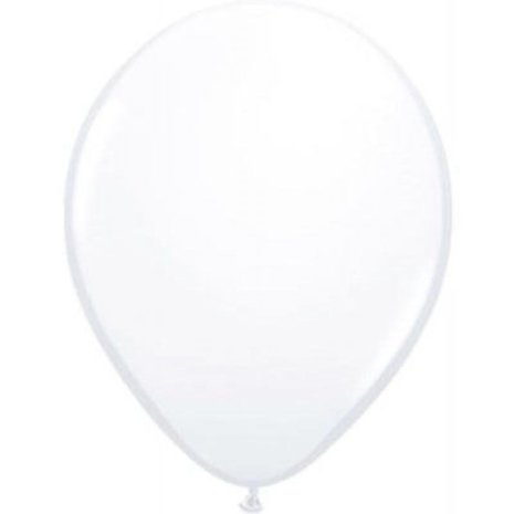 WeFiesta Witte Ballonnen Metallic 30cm | 10, 50 of 100 stuks WeFiesta Witte Ballonnen Metallic 30cm | 10, 50 of 100 stuks