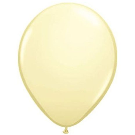Folat Metallic-elfenbeinfarbene Ballons, 30 cm | 10 Stück