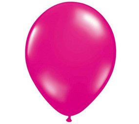 WeFiesta Fuchsiafarbene Metallic-Luftballons, 30 cm | 10, 25, 50, 100 Stück