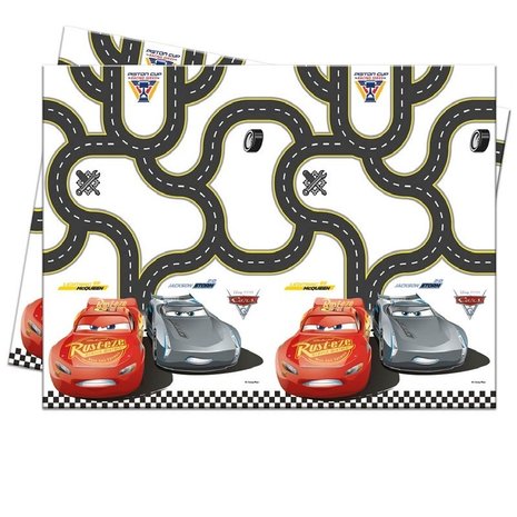 Procos Party Cars 3 Tafelkleed 120x180cm | per stuk Procos Party Cars 3 Tafelkleed 120x180cm | per stuk