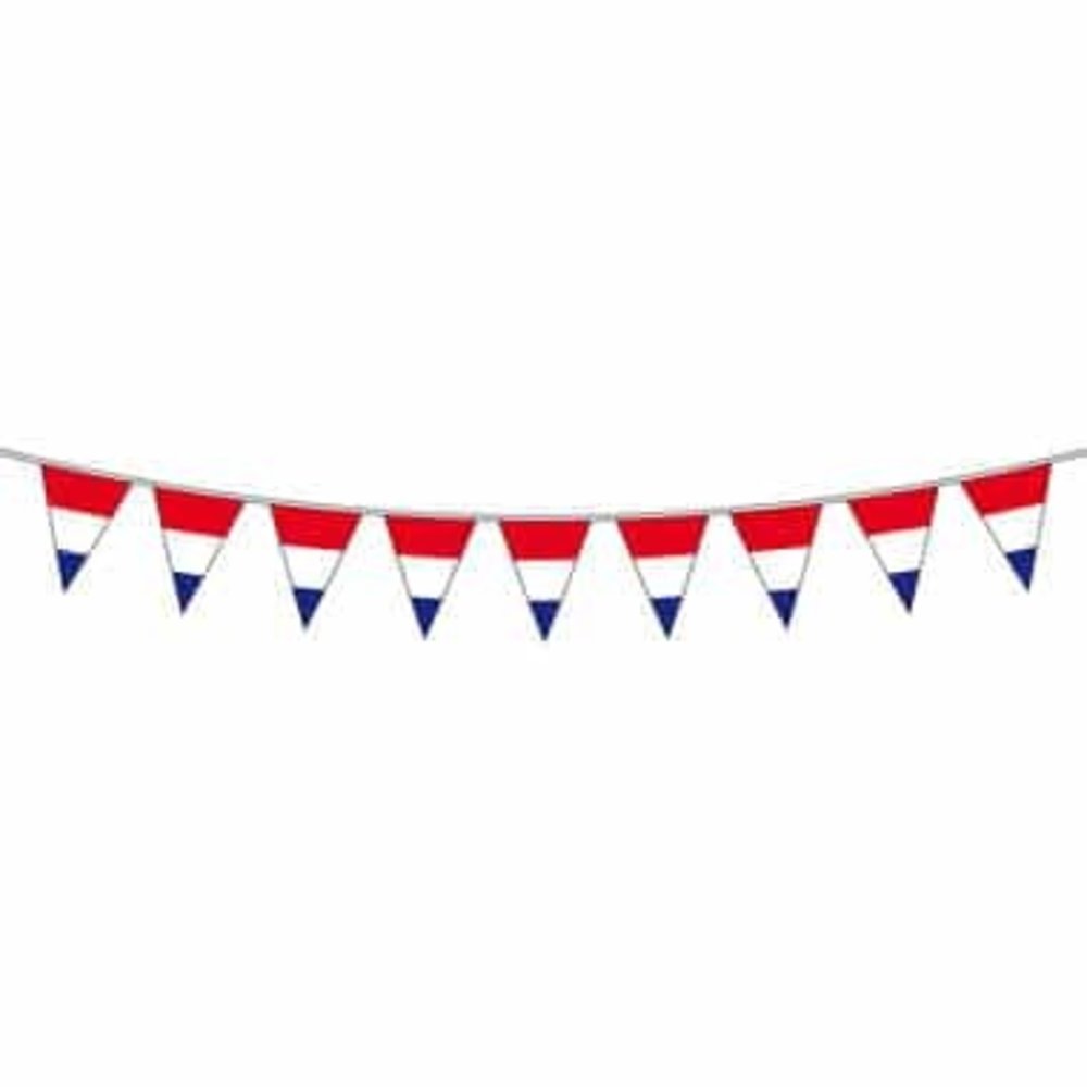 Holland flag garland red-white blue striped