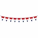 Guirlande drapeau hollandais à rayures rouges, blanches et bleues