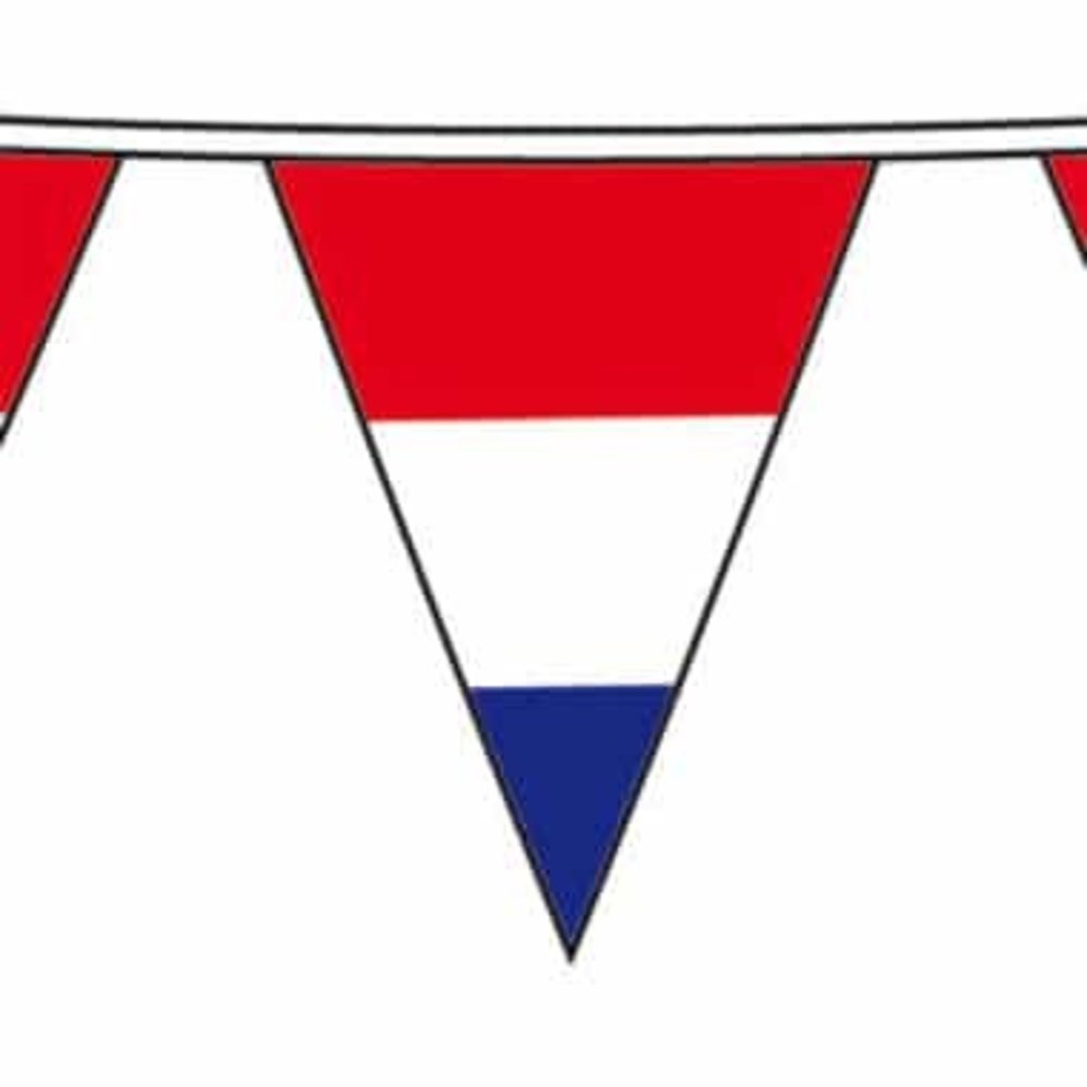 Holland flag garland red-white blue striped