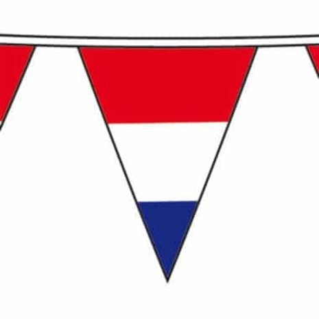Guirlande drapeau hollandais à rayures rouges, blanches et bleues