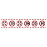 Folat Afzetlint 30 jaar Verkeersbord | 15 meter Folat Afzetlint 30 jaar Verkeersbord | 15 meter