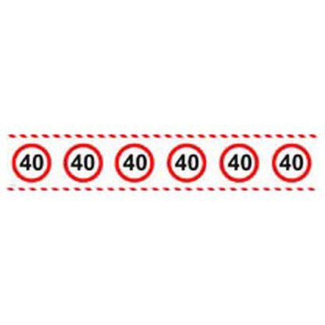Folat Barrier Tape Traffic Sign 40 Years | 15 meters Folat Barrier Tape Traffic Sign 40 Years | 15 meters
