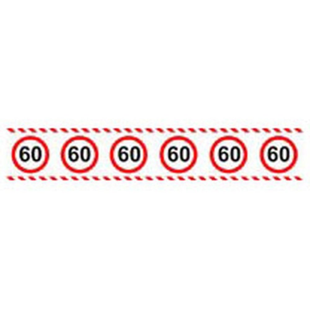 Folat Barrier tape Traffic sign 60 years