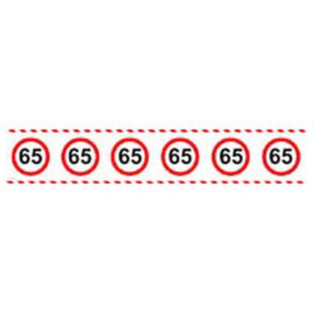 Folat Afzetlint Verkeersbord 65 jaar | 15 meter Folat Afzetlint Verkeersbord 65 jaar | 15 meter