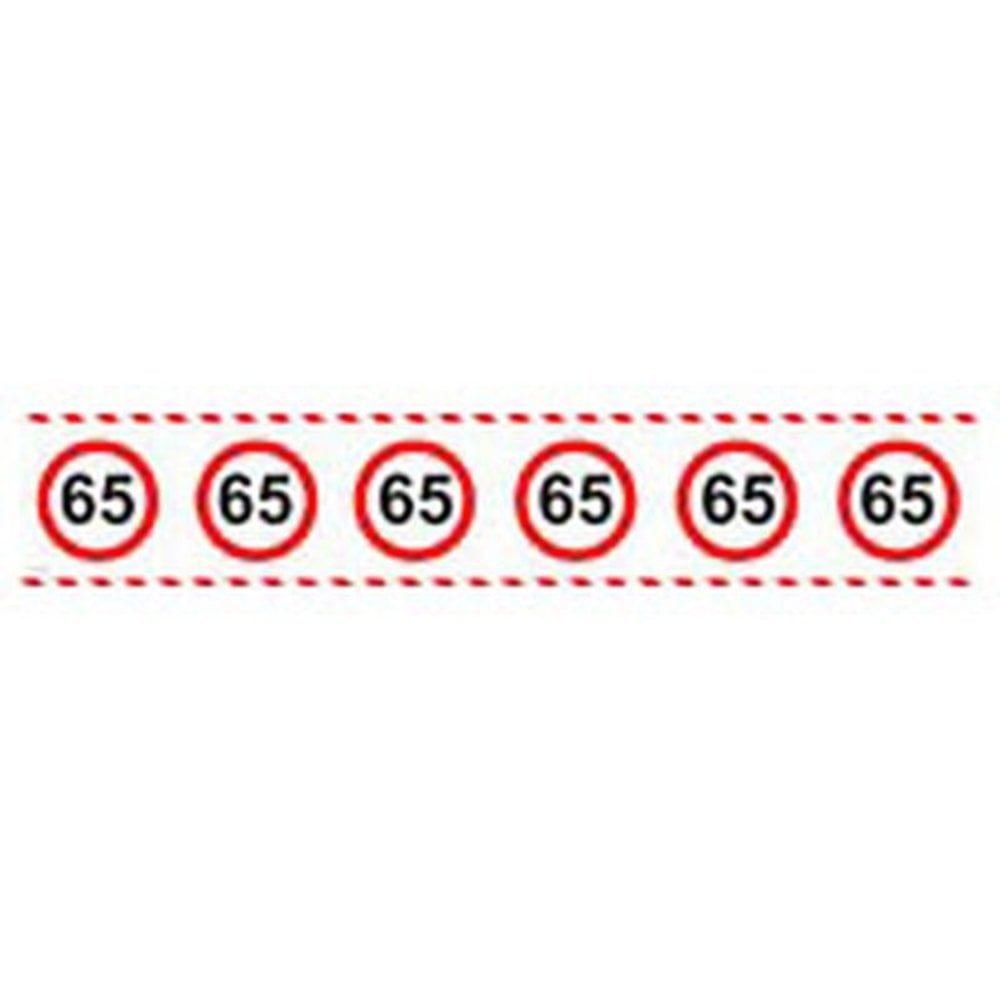 Folat Barrier Tape Traffic Sign 65 Years | 15 meters