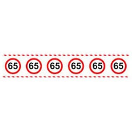 Folat Barrier Tape Traffic Sign 65 Years | 15 meters