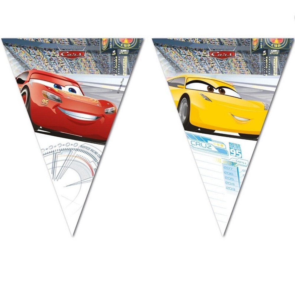 Procos Party Cars Flag Garland 3 | 2.3 meters