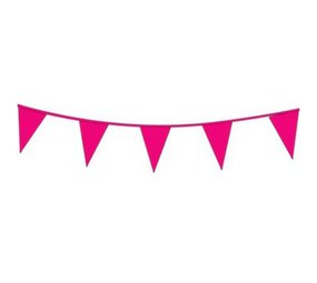 Paper Dreams Flaggengirlande in leuchtendem Pink und Fuchsia | 10 Meter