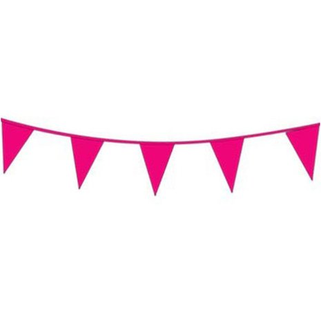 Paper Dreams Flaggengirlande in leuchtendem Pink und Fuchsia | 10 Meter