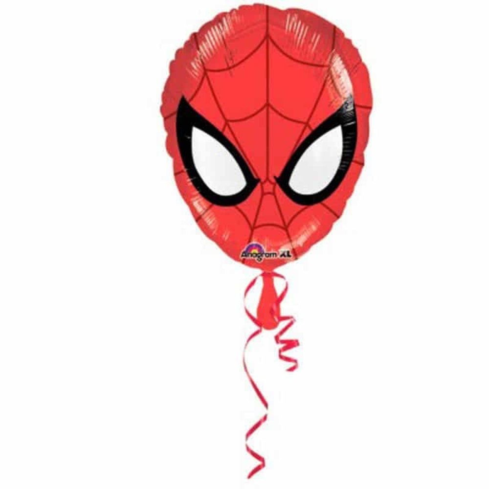 Riethmüller Tête de Spiderman en ballon gonflé à l'hélium | 43 cm