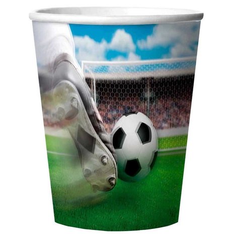 Folat Fußball-3D-Leckerlibecher 266 ml | 4 Stück