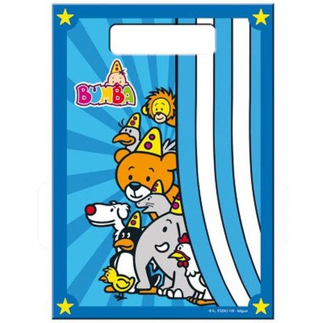 Folat Bumba Uitdeelzakjes 30x18cm | 8 stuks Folat Bumba Uitdeelzakjes 30x18cm | 8 stuks