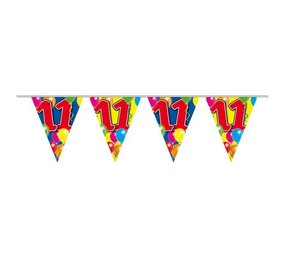 Double-sided 11-year flag garland Double-sided 11-year flag garland