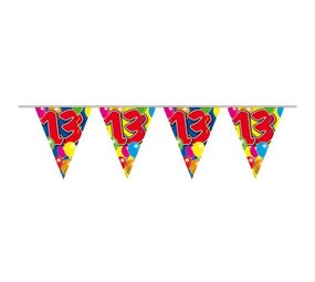 Double-sided 13th Birthday Flag Garland | 10 meters