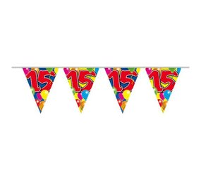 15th Anniversary Double-Sided Flag Garland