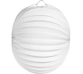 WeFiesta Weiße Kugellaterne, 23 cm