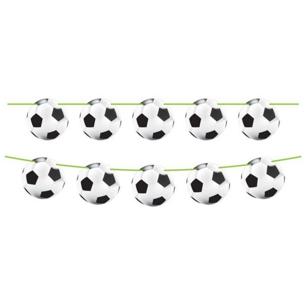 Folat Guirlande de ballons de football sur ruban | 10 mètres