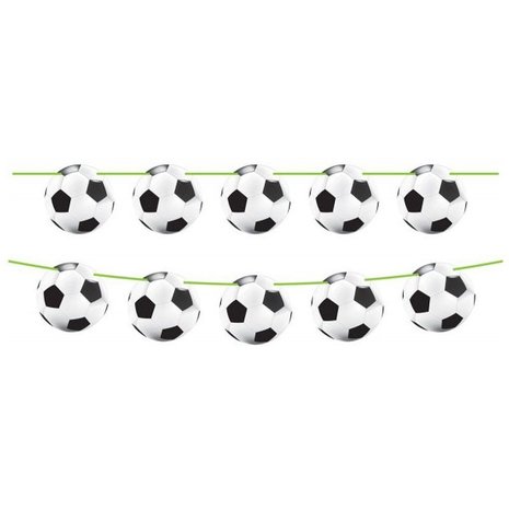 Folat Guirlande de ballons de football sur ruban | 10 mètres