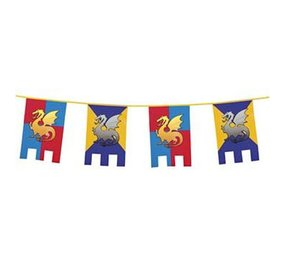 Boland Knight Bunting with Dragon 6 meters | per piece Boland Knight Bunting with Dragon 6 meters | per piece